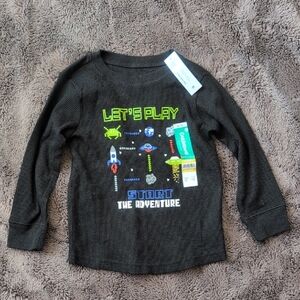 Garanimals Black 'Let's Play' Adventure Shirt